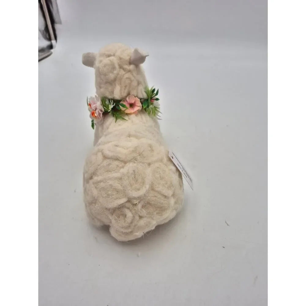 Resin Lambs W/Floral Garland‎ by Valerie Parr Hill "RARE' NIB - Picture 11 of 12